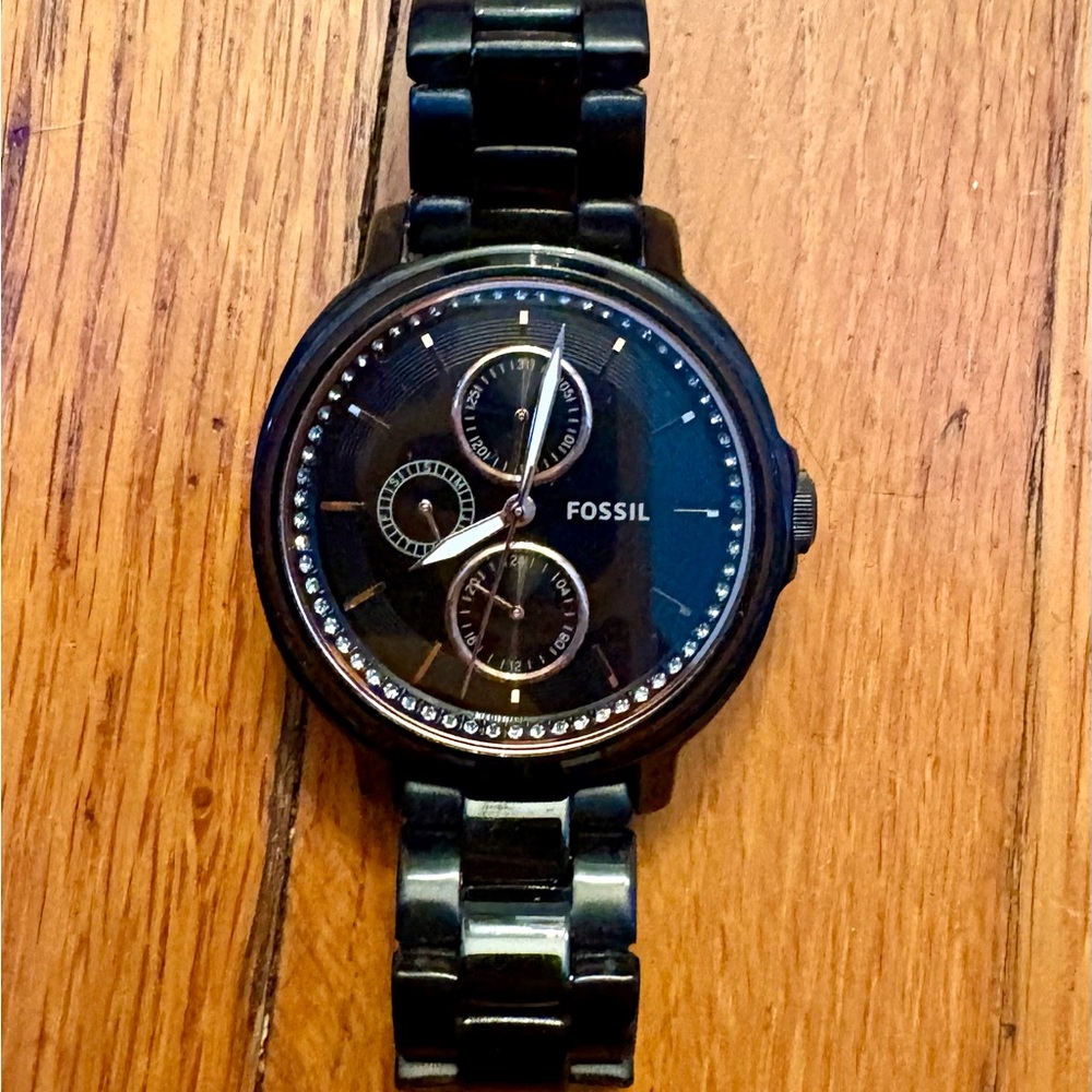 Fossil Black Dial Chronograph Watch - Picture 2 of 3